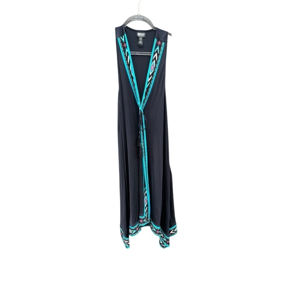 Coco Reef Black Asymmetrical Swim Coverup - Picture 2 of 10